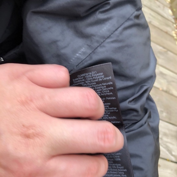 Mackage Jacket Black Fitted Down Fur Hooded Coat Medium - Picture 8 of 16